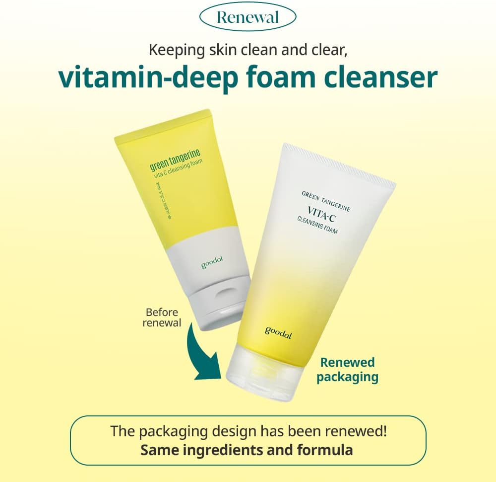 GOODAL Green Tangerine VITA-C Cleansing Foam 150ml - Kbeauty Canada