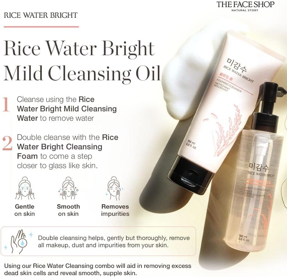 THE FACE SHOP Rice Water Bright Cleansing Foam - Kbeauty Canada