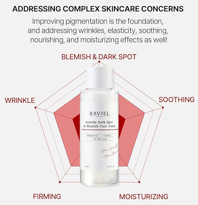 RAVIEL Acerola Dark Spot & Blemish Care Toner 150mL - Kbeauty Canada