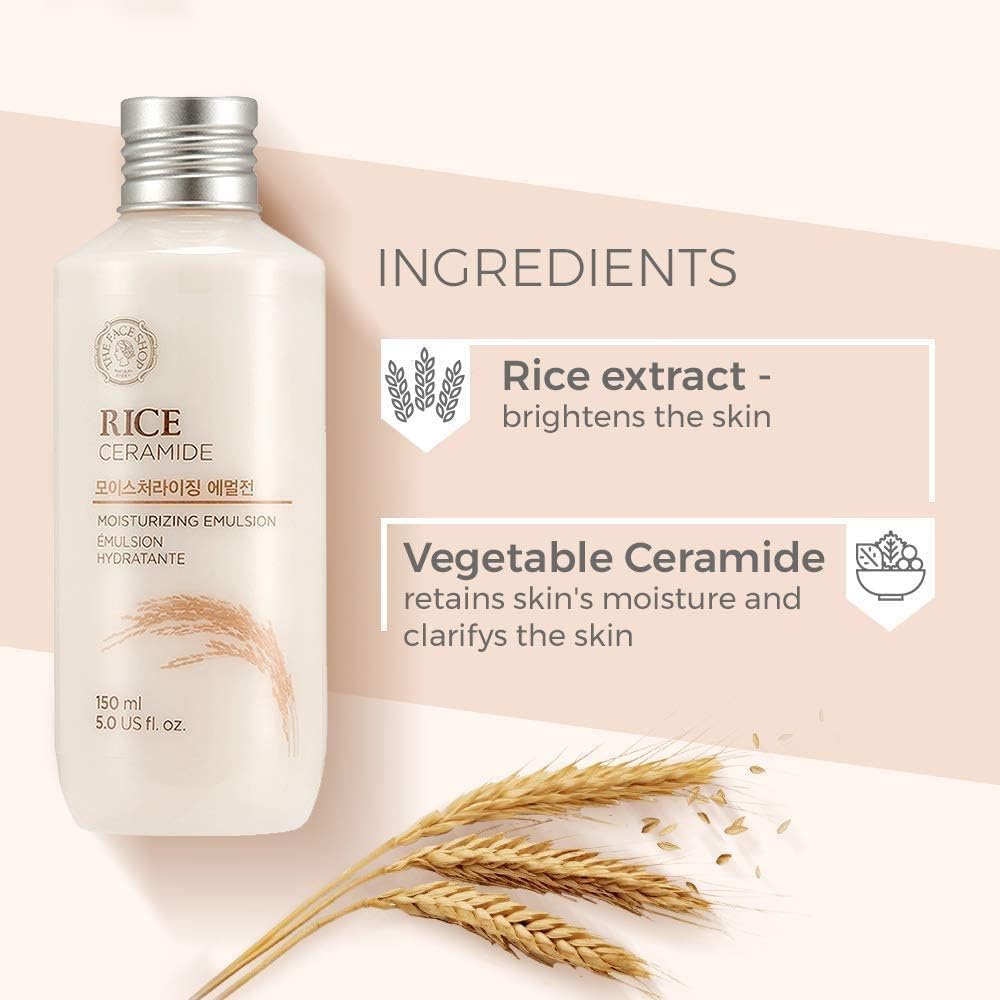 THE FACE SHOP Rice & Ceramide Moisturizing Emulsion - Kbeauty Canada