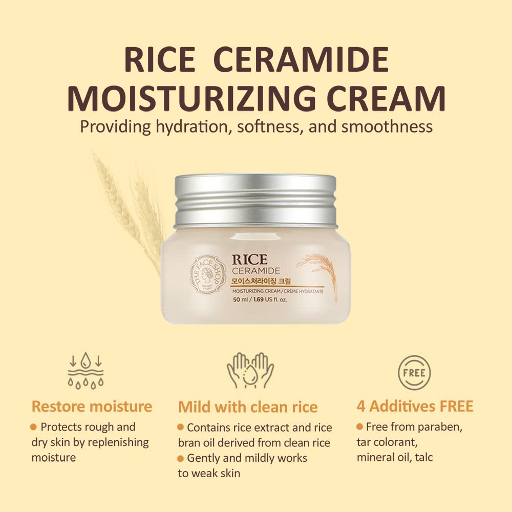 THE FACE SHOP  Rice Ceramide Moisturizing Cream - Kbeauty Canada