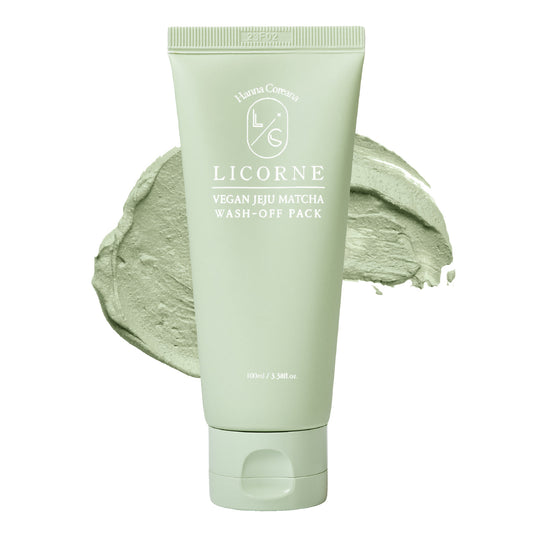 LICORNE Vegan Jeju Matcha wash-off Pack