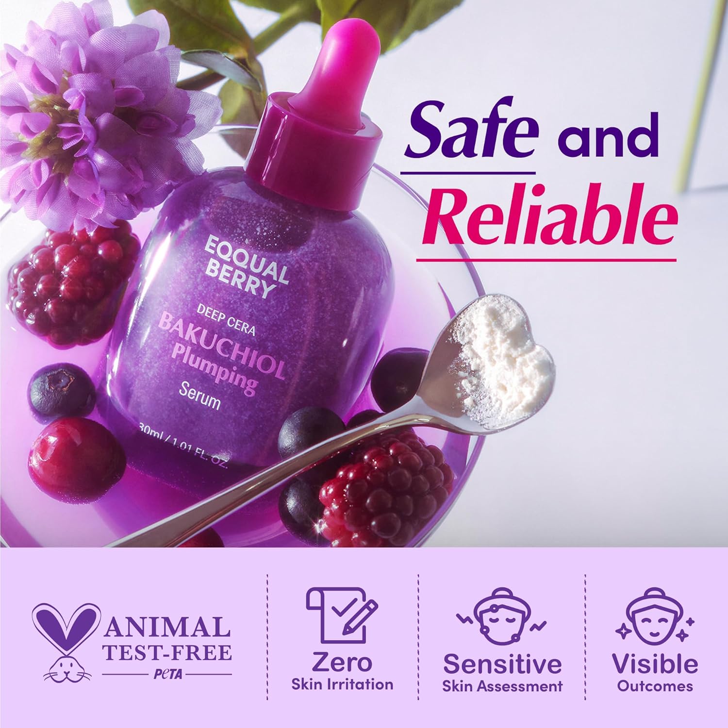 EQQUALBERRY Bakuchiol Serum 30mL - Kbeauty Canada