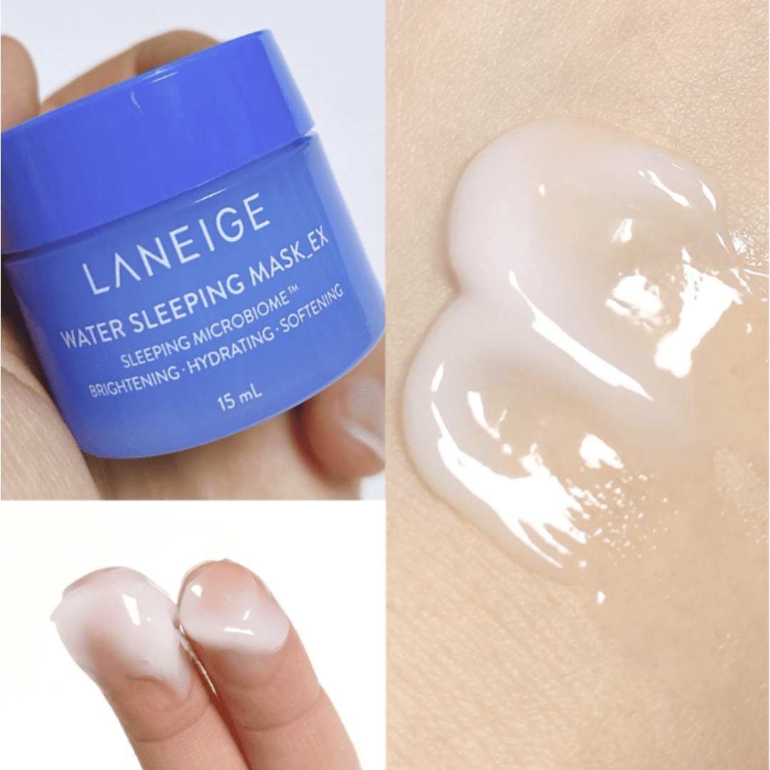 Laneige Water Sleeping Mask EX Mini – Best Night Mask for Hydration & Luminous Whitening Cream 