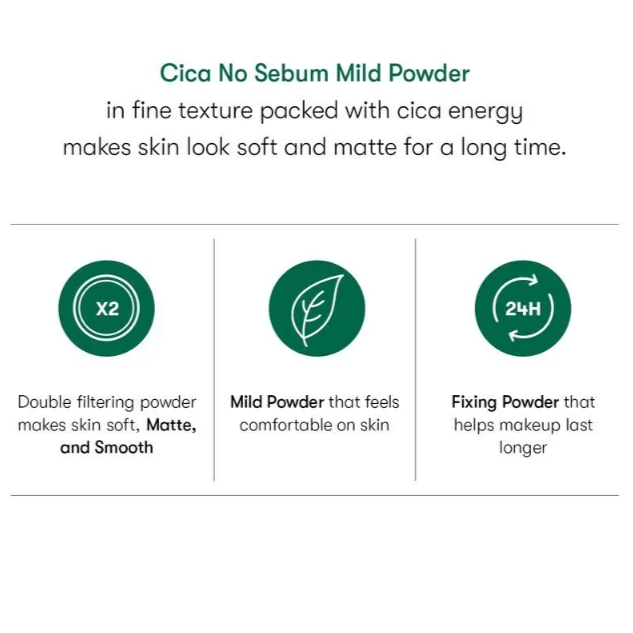 VT Cica No-Sebum Mild Powder 5g