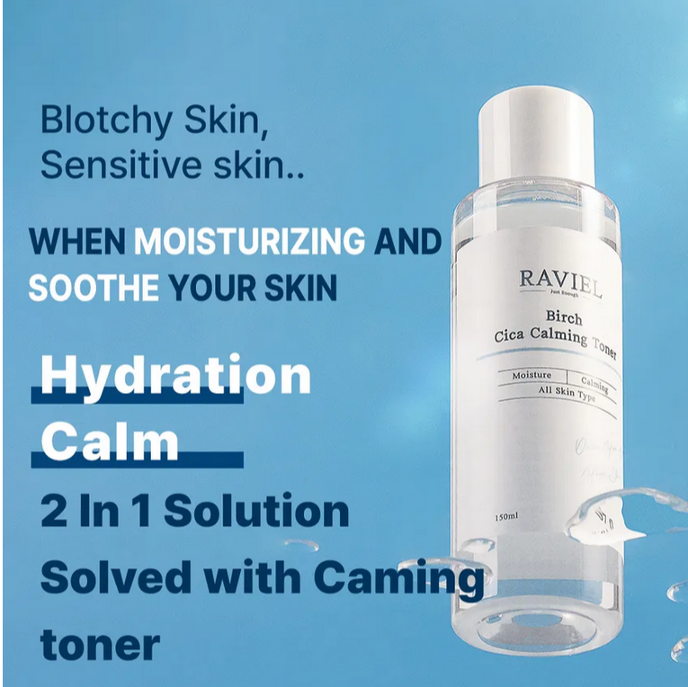 RAVIEL Birch CICA Calming Skin Toner 150mL - Kbeauty Canada