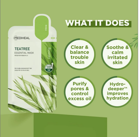 MEDIHEAL Teatree Essential Mask 24ML (1 EA) - Kbeauty Canada