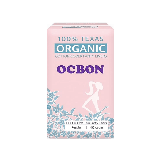 OCBON Ultra Thin Sanitary Pantyliners 1 Pack (Regular, 15.5cm, 40 Counts) - Kbeauty Canada