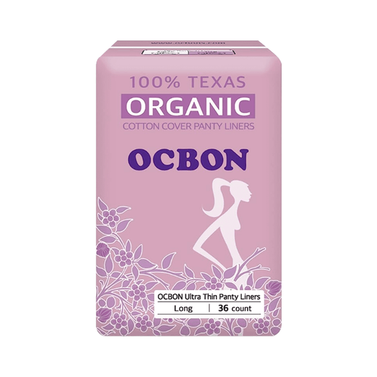 OCBON Ultra Thin Sanitary Pantyliners 1 Pack (Long, 18 cm, 36 Counts) - Kbeauty Canada