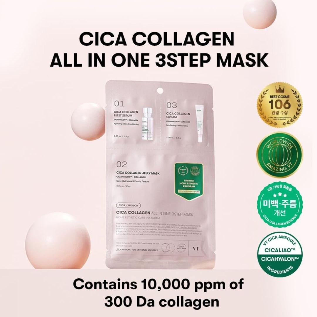 VT CICA Collagen All-in-One 3-Step Mask